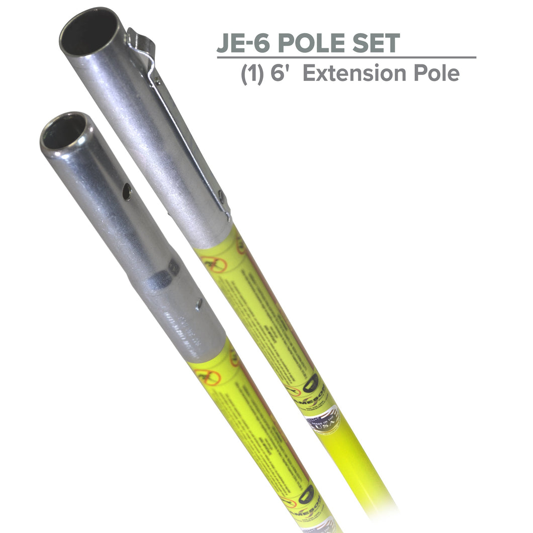 Jameson 6' Foam Core Extension Pole  (UNCOATED)