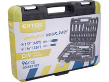 Load image into Gallery viewer, Extol 94 Piece Socket Set
